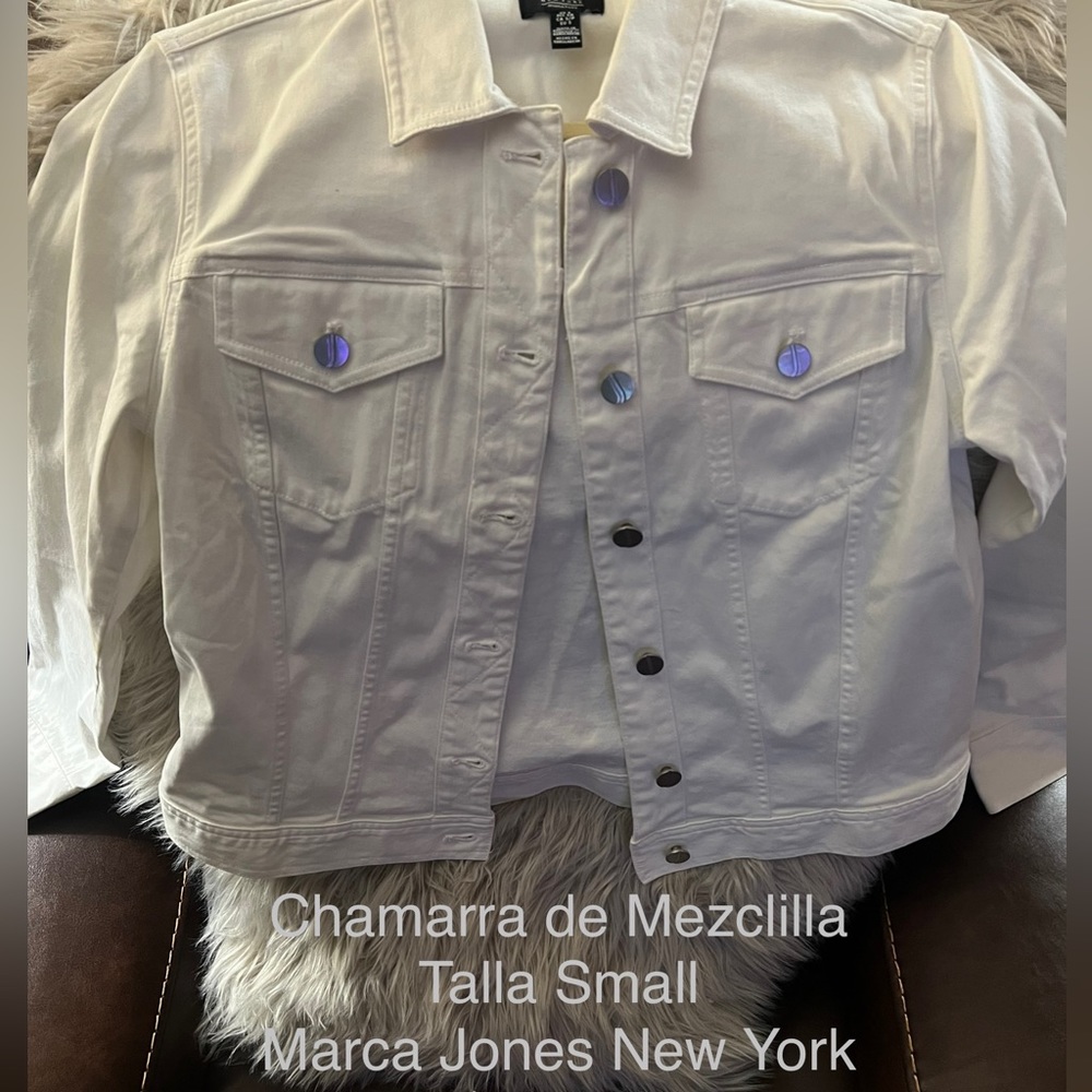 White denim jacket